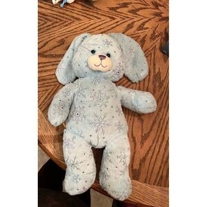 2013 Build-A-Bear BAB Snowflake Snowy Sparkles Blue & Purple Bunny Rabbit Plush